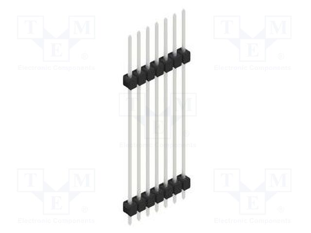 Connector: pin strips; pin header; male; PIN: 7; 2.54mm; THT; 1x7
