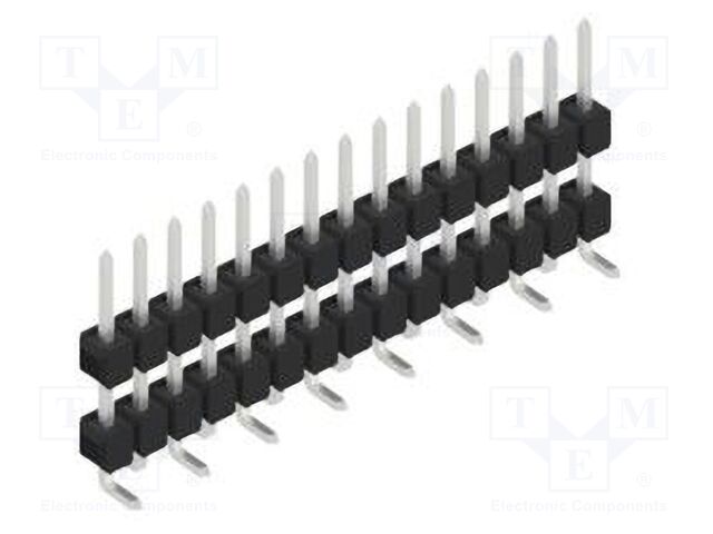Connector: pin strips; pin header; male; PIN: 15; 2.54mm; SMT; 1x15