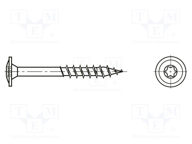 Screw; for wood
