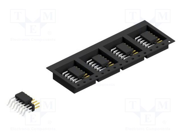 Connector: pin strips; pin header; male; PIN: 14; 2mm; SMT; 2x7; 100V