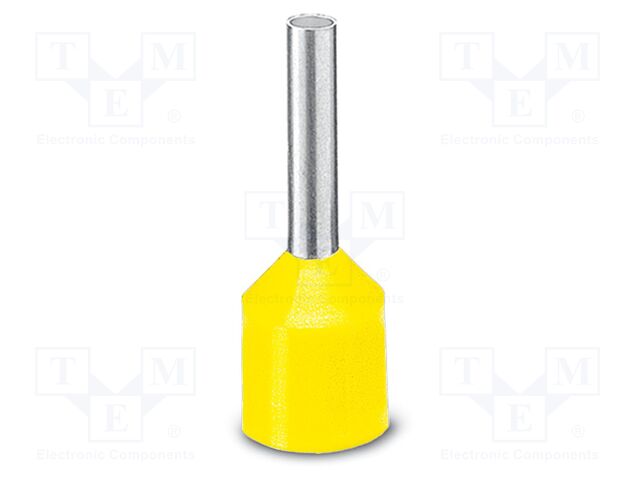 Tip: bootlace ferrule; insulated; copper; Bit len: 12mm; tinned