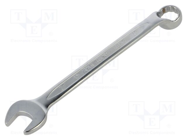 Wrench; bent,combination spanner; 17mm; Chrom-vanadium steel