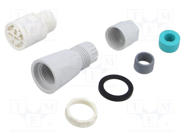 Connector: AC supply; screw terminal; male + female; TH394; 400V