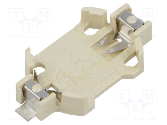 Socket; 2032,BR2032,CR2032; Batt.no: 1; horizontal,SMD; UL94V-0