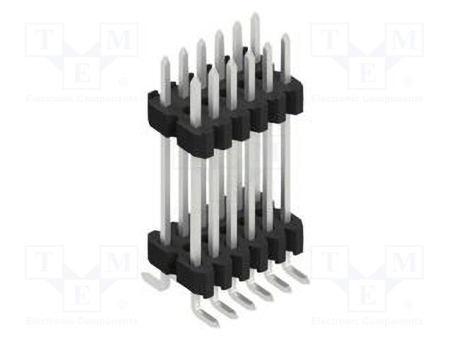 Connector: pin strips; pin header; male; PIN: 12; 1.27mm; SMT; 2x6