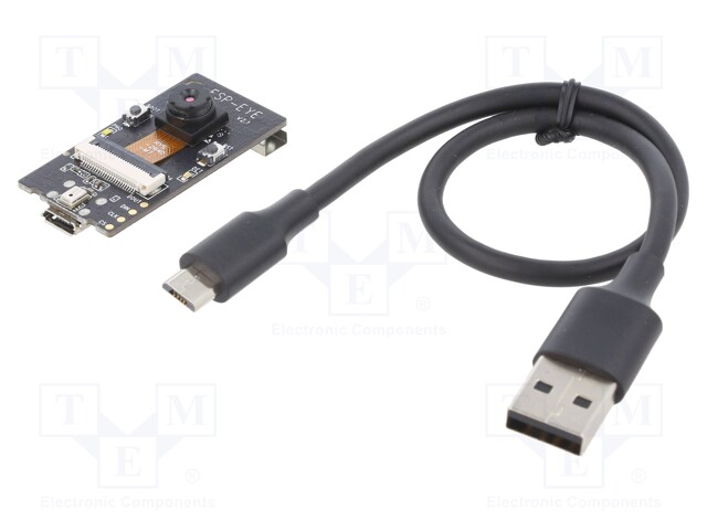 Module: camera; 5VDC; ESP32; 2Mpx; Application: Raspberry Pi; 500mA