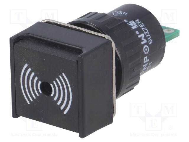 Signaller: sound; 75dB; Ø16mm; max.6mm; for soldering; IP40; 12VDC