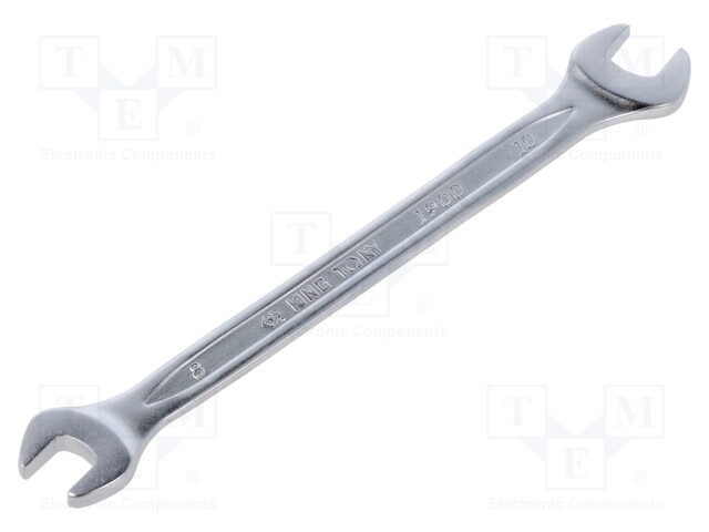 Wrench; spanner; 8mm,10mm; Chrom-vanadium steel; L: 140mm