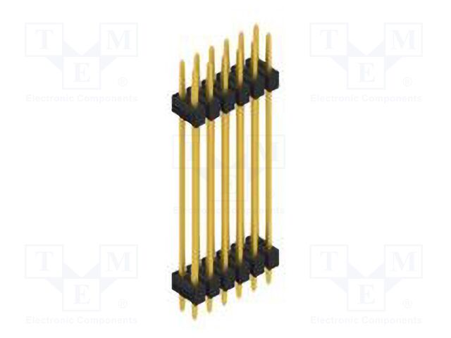 Connector: pin strips; pin header; male; PIN: 12; 2.54mm; THT; 2x6