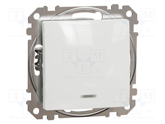 Two-way switch; 250VAC; IP20; plaster embedded,in mounting box