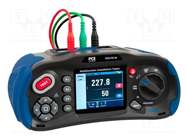 Meter: grounding resistance; LCD TFT 3,5"; VAC: 80÷500V; IP65