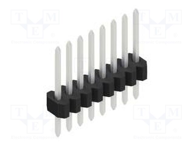 Connector: pin strips; pin header; male; PIN: 8; 1.27mm; THT; 1x8