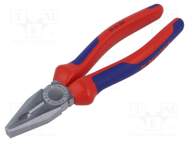 Pliers; universal; 200mm; for bending, gripping and cutting