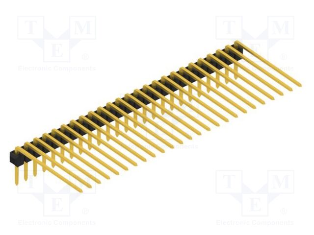 Connector: pin strips; pin header; male; PIN: 25; 2.54mm; THT; 1x25