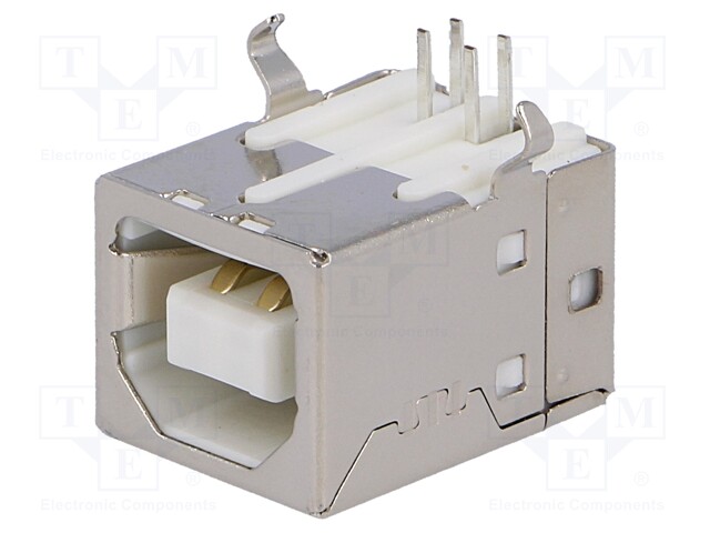 Socket; USB B; THT; angled 90°