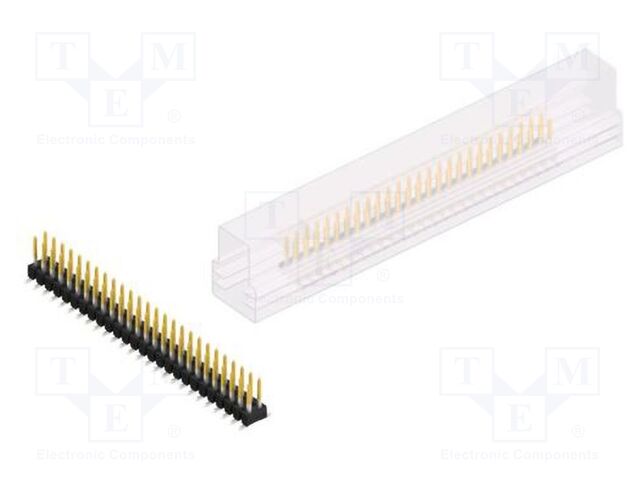 Connector: pin strips; pin header; male; PIN: 52; 2.54mm; SMT; 2x26