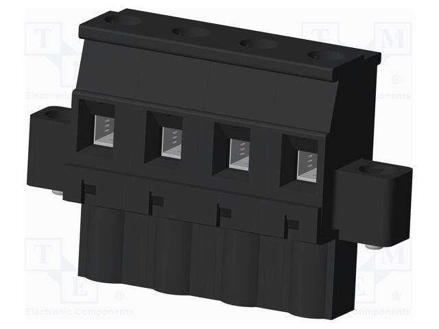 Connector: pluggable terminal block; plug; female; angled 90°