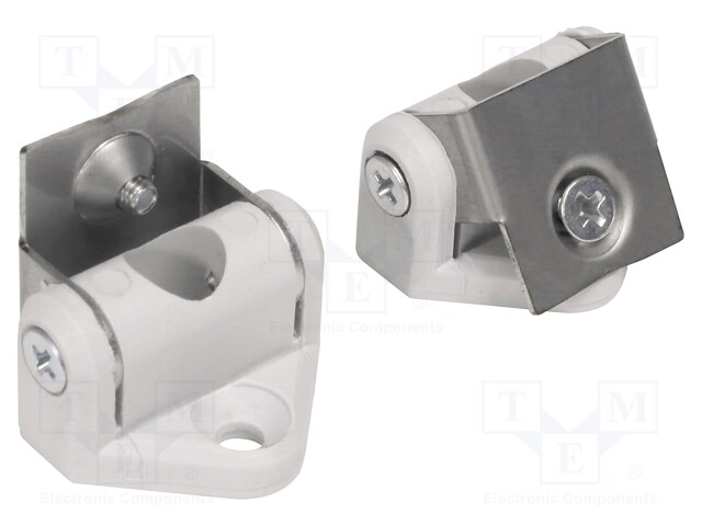 Tilted bracket; grey; plastic,stainless steel