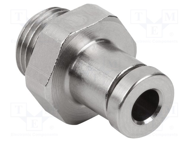 Straight push-in fitting; Mounting: G1/8-AG; Man.series: STV-GE