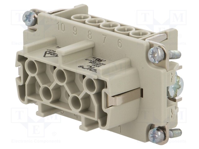 Connector: rectangular; female; EPIC H-BE; PIN: 10; 10+PE; 16A; 500V