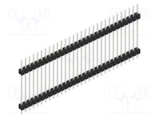 Connector: pin strips; pin header; male; PIN: 30; 2.54mm; THT; 1x30
