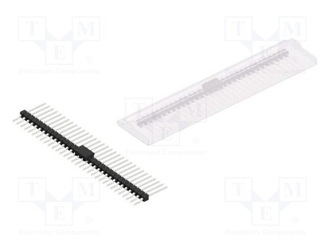 Connector: pin strips; pin header; male; PIN: 32; 2.54mm; SMT; 1x32