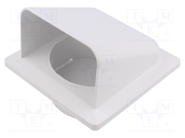 Guard; ABS; Ø100mm; snap fastener; white; Body dim: 140x140x116mm