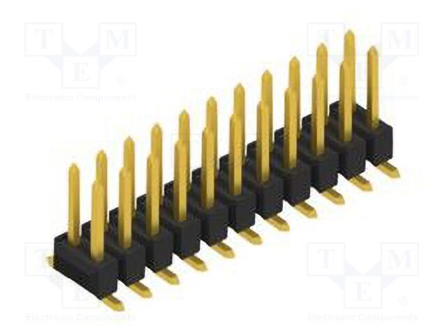 Connector: pin strips; pin header; male; PIN: 22; 2.54mm; SMT; 2x11