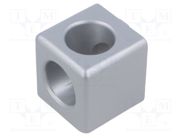 Mounting coupler; for profiles; hexagonal; W: 40mm; H: 40mm; L: 40mm