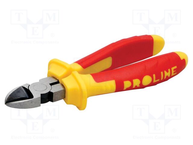 Pliers; side,cutting,insulated; chrome-vanadium steel; 160mm