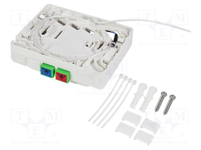 Device: FTTH termination box; OS2; 40m; Optical fiber: 9/125um