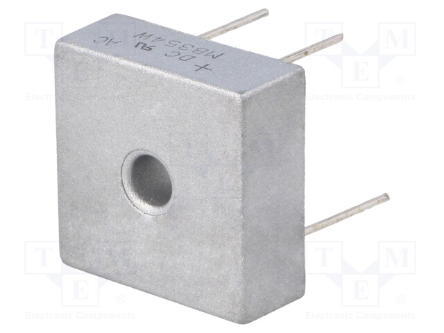 Single-phase bridge rectifier; Urmax:400V; If:35A; Ifsm:400A