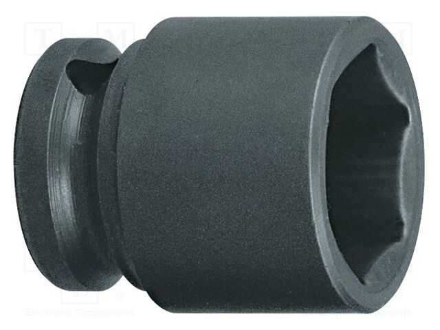 Socket; 6-angles,socket spanner,impact; 9/16"; 38mm; steel