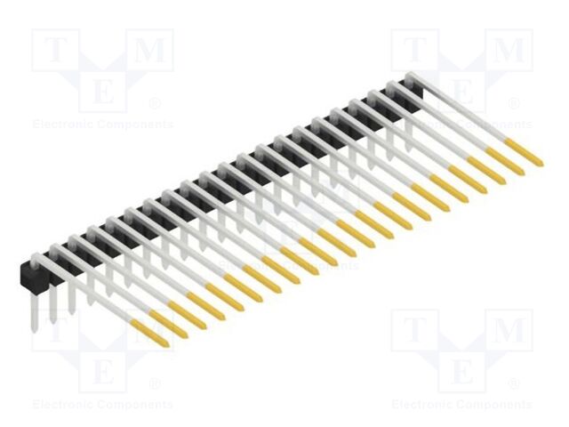 Connector: pin strips; pin header; male; PIN: 21; 2.54mm; THT; 1x21