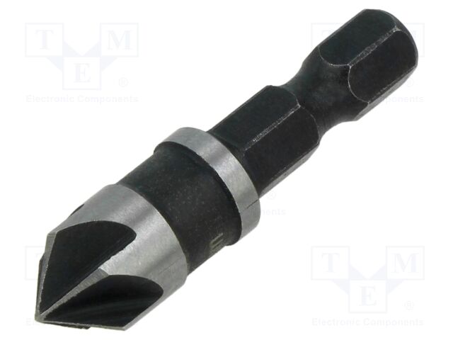 Countersink bit; Ø: 10mm; aluminium,wood,plastic; hexagonal; 1/4"