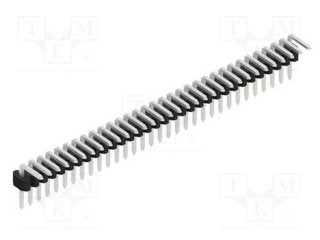 Connector: pin strips; pin header; male; PIN: 32; 1.27mm; THT; 1x32