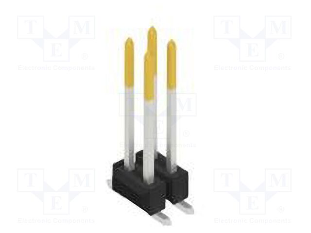 Connector: pin strips; pin header; male; PIN: 4; 2.54mm; SMT; 2x2