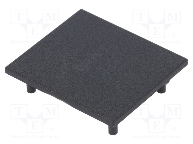 Cap for LED profiles; black; ABS; Application: VARIO30-03