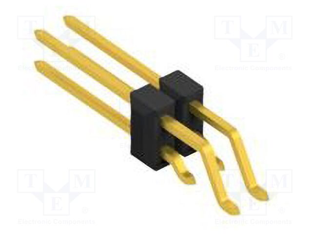 Connector: pin strips; pin header; male; PIN: 4; 2.54mm; SMT; 2x2