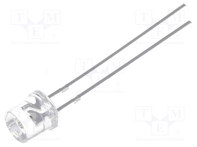 LED; 5mm; green; 1560÷3000mcd; 140°; Front: flat