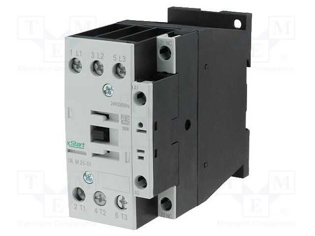 Contactor: 3-pole; NO x3; Auxiliary contacts: NO; 60VDC; 25A; 690V