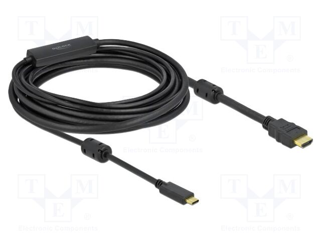 Cable; HDMI plug,USB C plug; HDMI 2.0,High Speed; Len: 7m; black