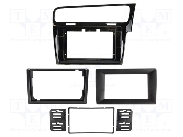 Radio frame; VW; black; 10"