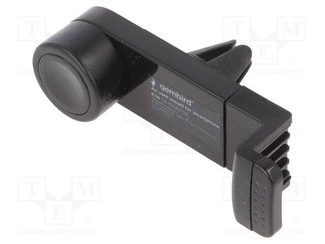 Car holder; black; air vent; Size: 50-90mm