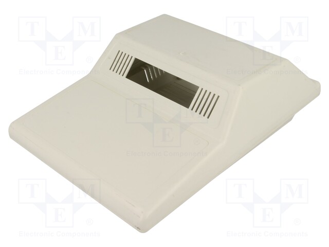 Enclosure: desktop; X: 180mm; Y: 240mm; Z: 87mm; ABS; grey; screwed