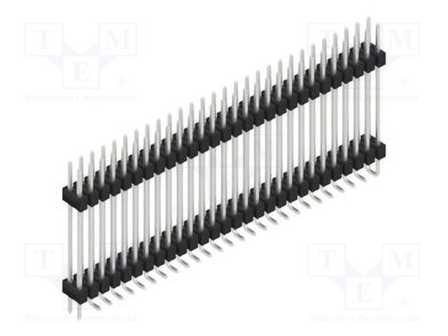 Connector: pin strips; pin header; male; PIN: 56; 2.54mm; SMT; 2x28