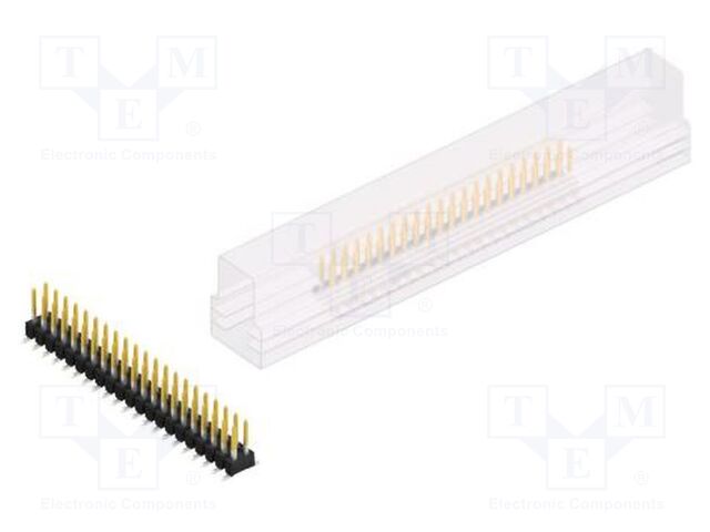 Connector: pin strips; pin header; male; PIN: 42; 2.54mm; SMT; 2x21