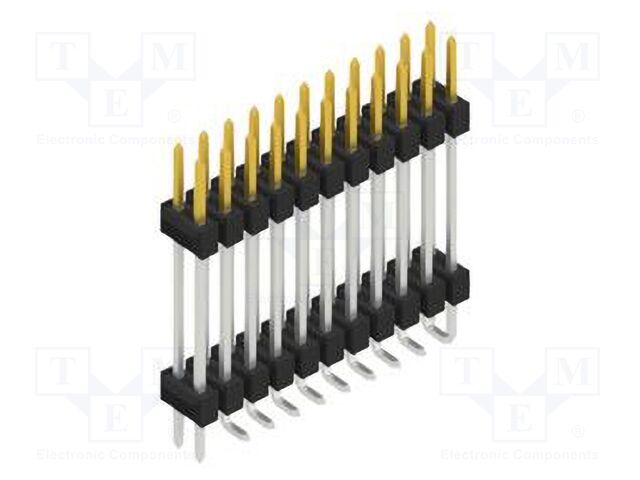 Connector: pin strips; pin header; male; PIN: 22; 2.54mm; SMT; 2x11
