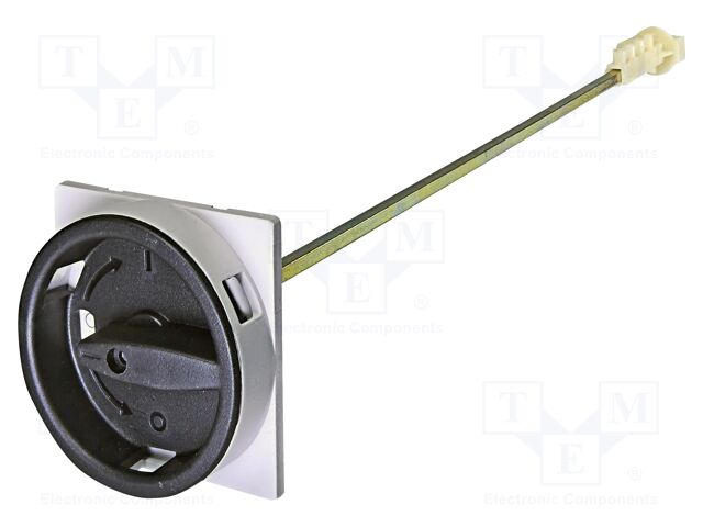 Door coupling rotary handle; IP55; 330mm; black-grey