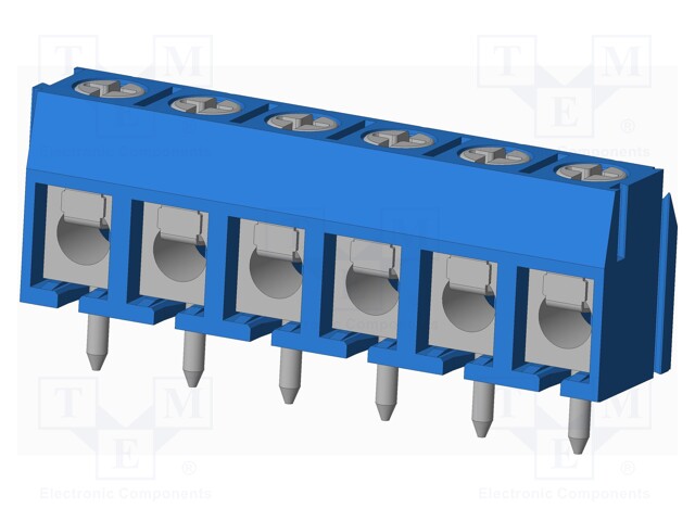 Connector: PCB terminal block; terminal; Plating: tinned; on PCBs